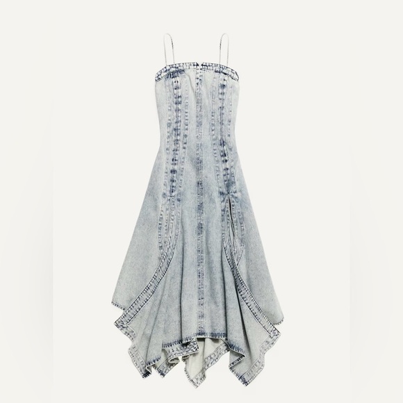 Gray Denim Dress - Picture 4 of 16